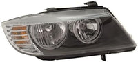Set Of 2 Front Headlight Lens And Housing Halogen Right Passenger & Left Driver Side Direct Replacement Compatible With 2009-2012 BMW 3-Series BM2518123 BM2519123 63117202578