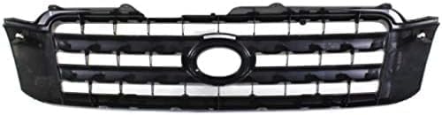 Front Grille Assembly Primed Shell And Insert Plastic Direct Replacement Compatible With 2004-2007 Toyota Highlander TO1200275 5310148100C0