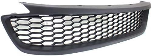 Front Bumper Grille Textured Plastic Direct Replacement Compatible With 2013-2015 Honda Accord HO1036115
