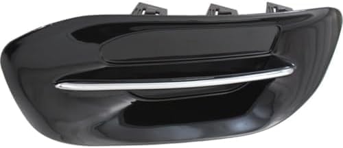 Set Of 2 Front Fog Light Cover With Chrome Trim Right Passenger & Left Driver Side Direct Replacement Compatible With 2013-2014 Dodge Dart CH1039142 CH1038142 68163980AA 68163981AA