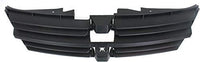 Front Grille Textured Dark Gray Shell And Insert Plastic Direct Replacement Compatible With 2008-2010 Dodge Grand Caravan CH1200310 5113126AA