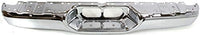 Rear Step Bumper Face Bar Chrome Steel Direct Replacement Compatible With 2000-2006 Toyota Tundra TO1102229 521510C021