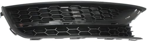 Set Of 2 Front Fog Light Cover Textured Dark Gray Plastic Right Passenger & Left Driver Side Direct Replacement Compatible With 2012-2015 Volkswagen Passat VW1039121 VW1038121