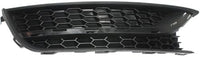 Set Of 2 Front Fog Light Cover Textured Dark Gray Plastic Right Passenger & Left Driver Side Direct Replacement Compatible With 2012-2015 Volkswagen Passat VW1039121 VW1038121