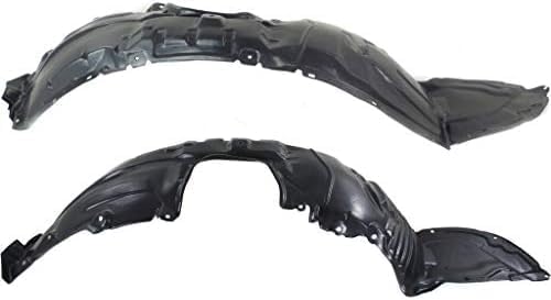 Set of 2 Front Fender Liner Plastic Left Driver & Right Passenger Side Direct Replacement Compatible with 2010-2013 Mazda 3 MA1248139 MA1249139 BFD156130 BFD156140