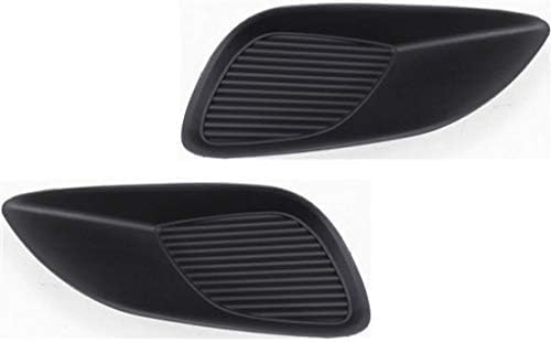 Set Of 2 Front Fog Light Cover Primed Left Driver & Right Passenger Side Direct Replacement Compatible With 2007-2012 Toyota Yaris TO2598105 TO2599105 5212752390 5212852100
