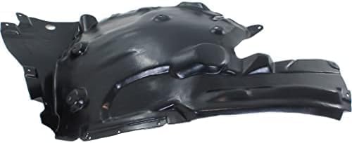 Front Fender Liner Rear Section Plastic Right Passenger Side Direct Replacement Compatible With 2011-2016 BMW 5-Series BM1249124 51717186724