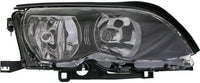 Set Of 2 Front Headlight Assembly Halogen With Black Interior Right Passenger & Left Driver Side Direct Replacement Compatible With 2002-2005 BMW 3-Series BM2502122 BM2503122