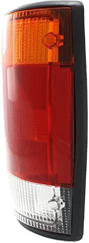 Set Of 2 Tail Light Lens And Housing Right Passenger & Left Driver Side Direct Replacement Compatible With 1992-1994 Econoline Van FO2801115 FO2800115 F2UZ13404A F2UZ13405A