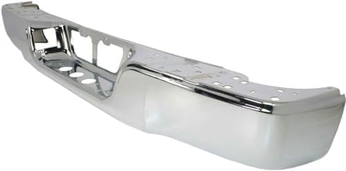 Rear Step Bumper Face Bar Chrome Steel Direct Replacement Compatible With 2007-2013 Toyota Tundra TO1102244 521510C060