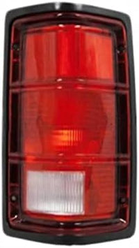 Set of 2 Tail Light Lens And Housing With Black Trim Right Passenger & Left Driver Side Direct Replacement Compatible With 1988-1993 Dodge Full Size Pickup CH2800114 CH2801114