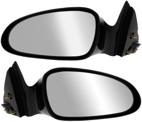 Set Of 2 Front Power Mirror Non-Folding Heated Primed Left Driver & Right Passenger Side Direct Replacement Compatible With 2000-2007 Chevrolet Monte Carlo GM1320273 GM1321273