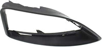 Set Of 2 Front Fog Lamp Molding Textured Left Driver & Right Passenger Side Direct Replacement Compatible With 2010-2012 Ford Fusion FO1039121 FO1038121 AE5Z17E810EA
