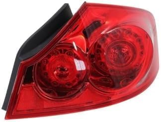 Set Of 2 Tail Light Assembly Right Passenger & Left Driver Side Direct Replacement Compatible With 2009-2013 Infiniti G37 / 2007-2008 G35 / 2015 Q40 / 2011-2012 G25 IN2801118