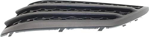 Set of 2 Front Bumper Outer Grille Textured Left Driver & Right Passenger Side Direct Replacement Compatible with 2016-2018 Honda Pilot HO1038130 HO1039130 71102TG7A00 71107TG7A00