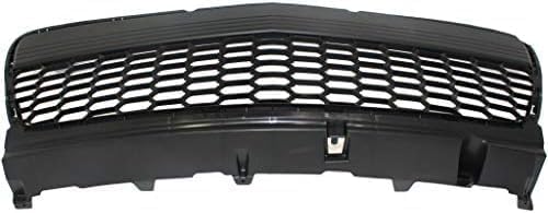 Front Bumper Grille Primed Plastic Direct Replacement Compatible With 2007-2009 Mazda 3 MA1036106 BS4N501T0C