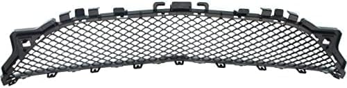 Front Bumper Center Grille Primed Plastic Direct Replacement Compatible With 2014-2017 Mercedes Benz E-Class MB1036150 2078850224