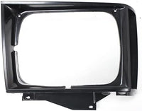 Set Of 2 Front Head Light Door Bezel Primed Left Driver & Right Passenger Side Direct Replacement Compatible With 1982-1990 S10 Pickup GM2513127 GM2512127 15653682 15653681