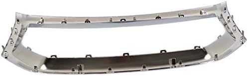 Front Grille Surround Frame Chrome Plastic Direct Replacement Compatible With 2009-2011 Honda Pilot HO1202106 75102SZAA01ZA