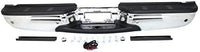 Rear Bumper Face Bar With Mounting Bracket And Pad Provision Chrome Direct Replacement Compatible With 2001-2007 Ford F-Super Duty FO1103173 1C3Z17906DA