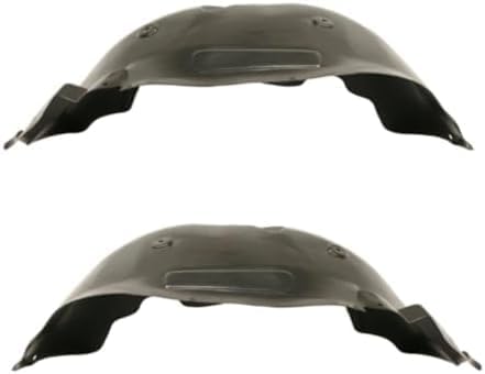 Set Of 2 Front Fender Liner Left Driver & Right Passenger Side Direct Replacement Compatible With 2007-2010 GMC Sierra / 2500 3500HD GM1249200 GM1248200 25828532 25828531