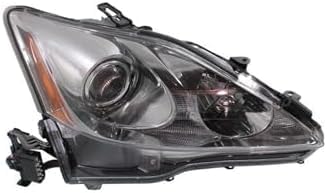 Set Of 2 Front Headlight Lens And Housing Halogen Left Driver & Right Passenger Side Direct Replacement Compatible With 2006-2008 Lexus IS250 / IS350 LX2502132 LX2503132 8113053270