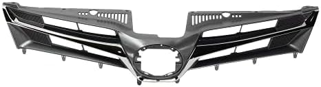 Front Grille Assembly Chrome Shell With Painted Dark Gray Insert Plastic Direct Replacement Compatible With 2018-2020 Toyota Sienna TO1200430 5310108170