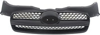 Front Bumper + Upper & Lower Grille Primed + Head Light + Fog Lamp Left Driver & Right Passenger Side Direct Replacement Compatible With 2007-2011 Hyundai Accent