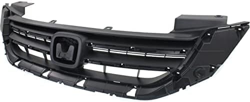 Front Grille Textured Shell And Insert Plastic Direct Replacement Compatible With 2013-2015 Honda Accord HO1200214 71121T2FA01