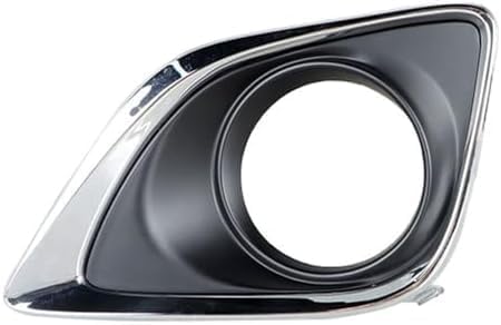 Set Of 2 Front Fog Light Molding Chrome Left Driver & Right Passenger Side Direct Replacement Compatible With 2013-2016 Toyota Venza TO1039183 TO1038183 520300T010 520400T010