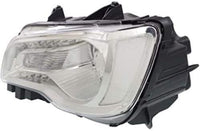 Front Head Light Assembly Chrome Interior Left Driver Side Direct Replacement Compatible With 2015-2017 Chrysler 300 CH2502268 68196277AD