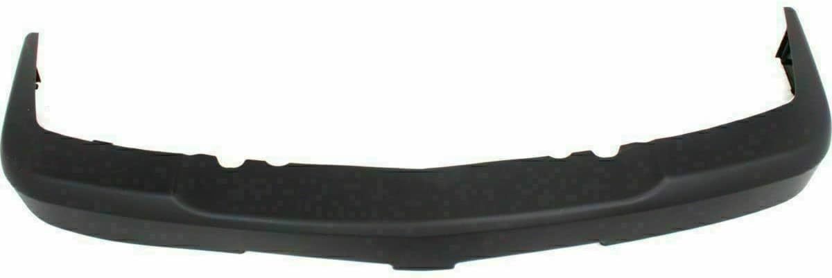 Front Bumper Chrome Steel + Upper Cover + Lower Valance Air Deflector Textured Black Direct Replacement Compatible With Chevrolet Silverado 2500HD 3500 2003-2006 GM1051109 GM1092205
