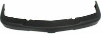 Front Bumper Chrome Steel + Upper Cover + Lower Valance Air Deflector Textured Black Direct Replacement Compatible With Chevrolet Silverado 2500HD 3500 2003-2006 GM1051109 GM1092205