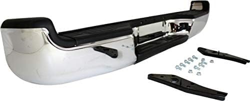 Rear Step Bumper Assembly Chrome Steel Direct Replacement Compatible With 2005-2015 Toyota Tacoma TO1103113 5215104061-PFM
