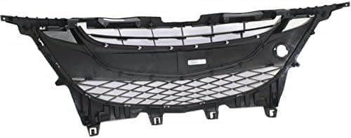 Front Grille Primed Shell And Insert Plastic Direct Replacement Compatible With 2012-2017 Mazda 5 MA1200193 C514501T0E
