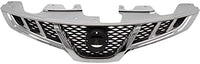 Front Grille Chrome Shell With Primed Insert Plastic Direct Replacement Compatible With 2011-2014 Nissan Murano NI1200270 623101SZ0B