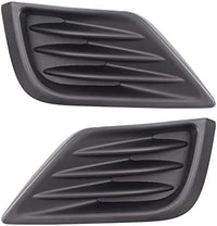 Set Of 2 Front Fog Light Cover Textured Left Driver & Right Passenger Side Direct Replacement Compatible With 2016-2018 Nissan Altima NI1038139 NI1039139 622569HS0A 622579HS0A