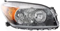 Set Of 2 Front Head Light Assembly Lens & Housing With Black Interior Left Driver & Right Passenger Side Direct Replacement Compatible With 2006-2008 Toyota RAV4 TO2518107 TO2519107