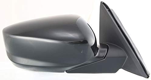Front Power Mirror Manual Folding Heated Primed Without Signal Light Right Passenger Side Direct Replacement Compatible With 2008-2012 Honda Accord HO1321231 76208TA5A11