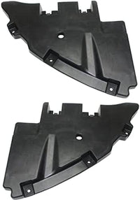 Set Of 2 Front Bumper Filler Plastic Left Driver & Right Passenger Side Direct Replacement Compatible With 2015-2020 Chevrolet Suburban GM1088182 GM1089182 22936500 22936499