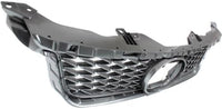 Front Grille Painted Dark Gray Shell And Insert Plastic Direct Replacement Compatible With 2011-2013 Lexus CT200h LX1200143 5311176030