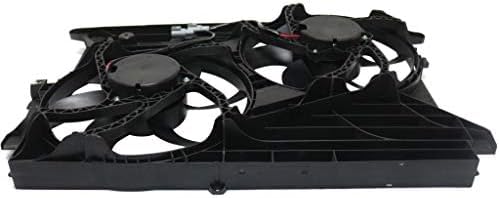 Front Radiator Cooling Dual Fan Plastic Direct Replacement Compatible with 2008-2010 Saturn Vue / 2012 Chevrolet Captiva Sport GM3115218 89019135-PFM,89019138,89019134