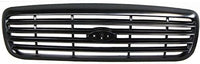 Front Grille Painted Black Shall And Insert Direct Replacement Compatible With 1999-2000 Ford Crown Victoria FO1200379 XW7Z8200AAA
