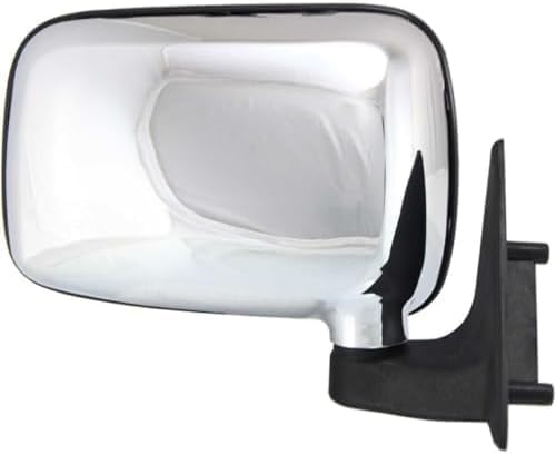 Set Of 2 Front Mirror Manual Folding Non-Heated Chrome Right Passenger & Left Driver Side Direct Replacement Compatible With 1986-1993 Mazda Pickup MA1320110 MA1321110 UE5569180
