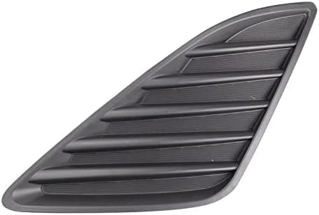Front Bumper Grille Textured + Fog Light Covers Left Driver & Right Passenger Side Direct Replacement Compatible With 2012-2014 Toyota Camry TO1036128 TO1039147 TO1038147 5311206200
