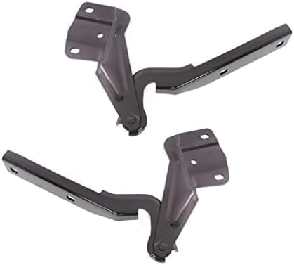 Set Of 2 Front Hood Hinge Assembly Steel Left Driver & Right Passenger Side Direct Replacement Compatible With 2011-2018 Volkswagen Jetta VW1236113 VW1236114 5C6823302A 5C6823301A