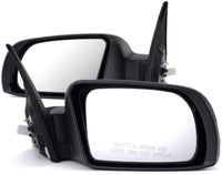Set Of 2 Front Power Mirror Manual-Folding Non-Heated Primed Plastic Left Driver & Right Passenger Side Direct Replacement Compatible With 2007-2012 Nissan Altima NI1320220 NI1321220
