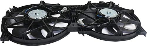 Front Radiator Dual Cooling Fan Assembly Direct Replacement Compatible with 2015-2023 Nissan Murano NI3115152 214815AA1A