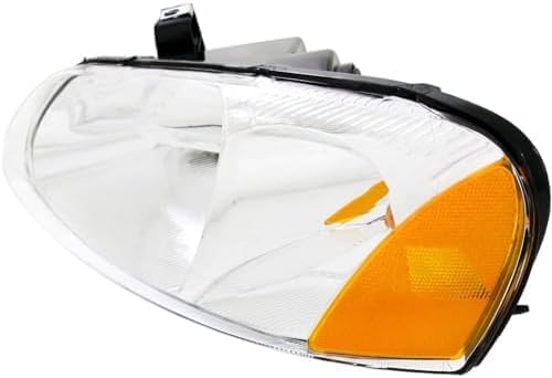 Set Of 2 Front Headlights Assembly Right Passenger & Left Driver Side Direct Replacement Compatible With 2001-2003 Chrysler Sebring / 2001-2006 Dodge Stratus CH2503143 CH2502143