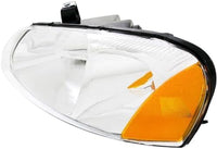 Set Of 2 Front Headlights Assembly Right Passenger & Left Driver Side Direct Replacement Compatible With 2001-2003 Chrysler Sebring / 2001-2006 Dodge Stratus CH2503143 CH2502143